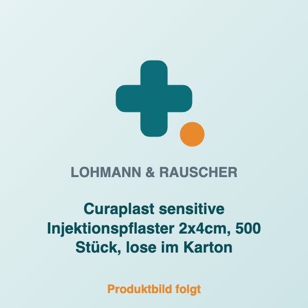 [LR-400437] Curaplast sensitive Injektionspflaster 2x4cm, 500 Stück, lose im Karton