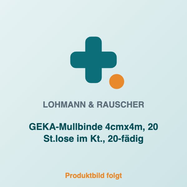 [LR-19160] GEKA-Mullbinde 4cmx4m, 20 St.lose im Kt., 20-fädig