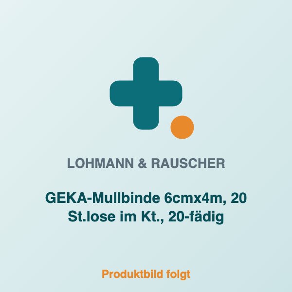 [LR-19161] GEKA-Mullbinde 6cmx4m, 20 St.lose im Kt., 20-fädig