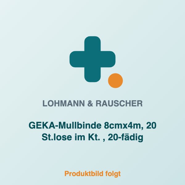 [LR-19162] GEKA-Mullbinde 8cmx4m, 20 St.lose im Kt. , 20-fädig