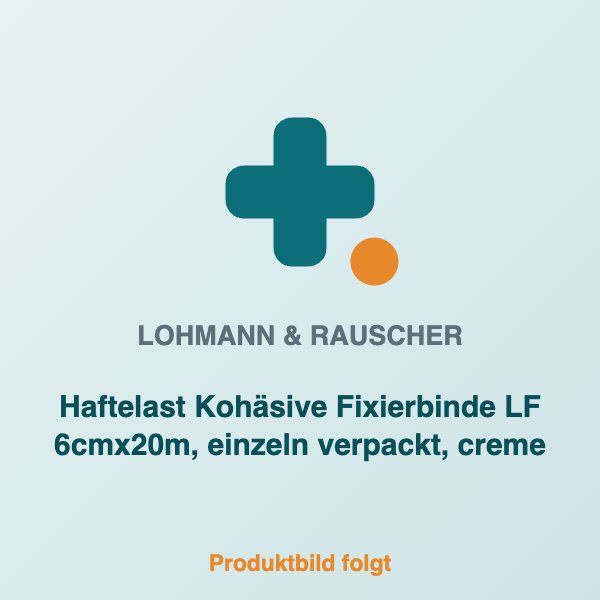 [LR-30825] Haftelast Kohäsive Fixierbinde LF 6cmx20m, einzeln verpackt, creme