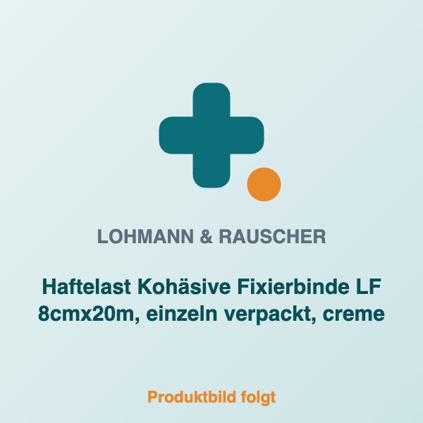 [LR-30826] Haftelast Kohäsive Fixierbinde LF 8cmx20m, einzeln verpackt, creme