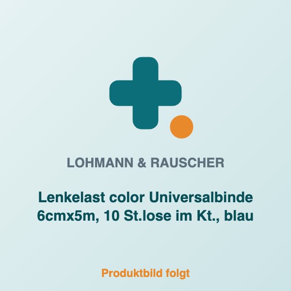 [LR-19446] Lenkelast color Universalbinde 6cmx5m, 10 St.lose im Kt., blau