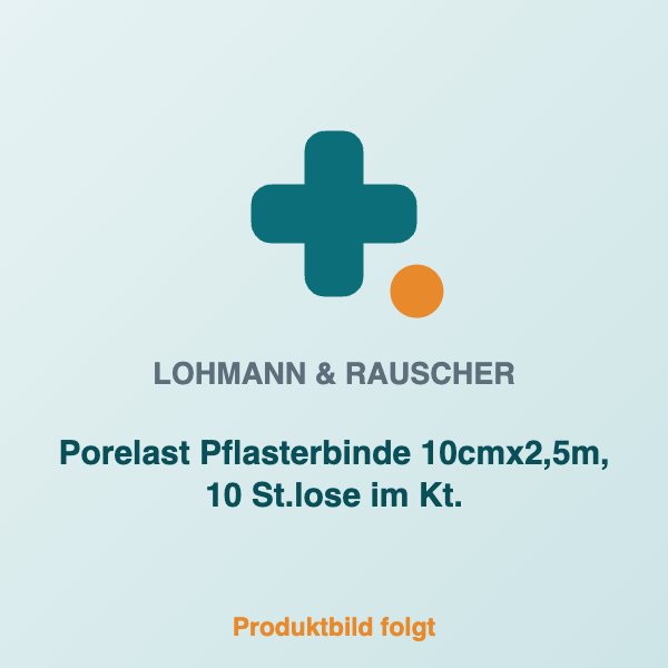 [LR-30215] Porelast Pflasterbinde 10cmx2,5m, 10 St.lose im Kt.