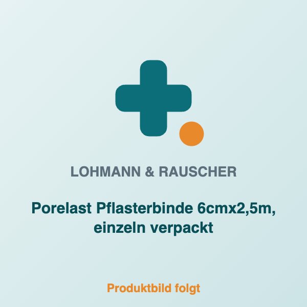 [LR-30210] Porelast Pflasterbinde 6cmx2,5m, einzeln verpackt