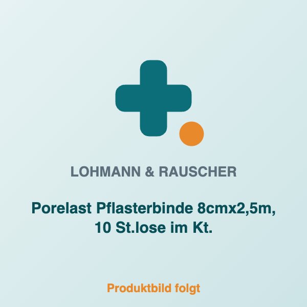 [LR-30214] Porelast Pflasterbinde 8cmx2,5m, 10 St.lose im Kt.