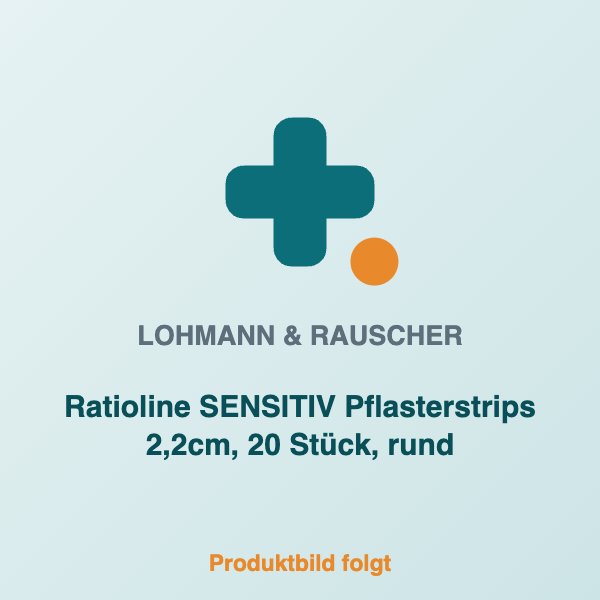 [LR-400450] Ratioline SENSITIV Pflasterstrips 2,2cm, 20 Stück, rund