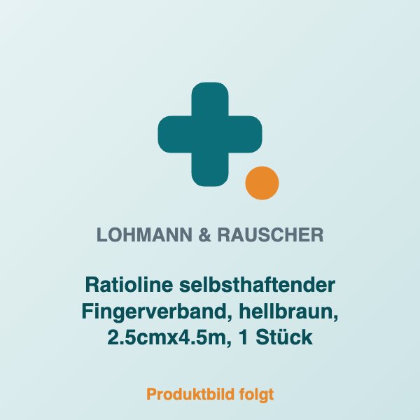 [LR-147513] Ratioline selbsthaftender Fingerverband, hellbraun, 2.5cmx4.5m, 1 Stück