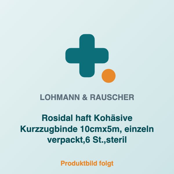 [LR-31971] Rosidal haft Kohäsive Kurzzugbinde 10cmx5m, einzeln verpackt,6 St.,steril
