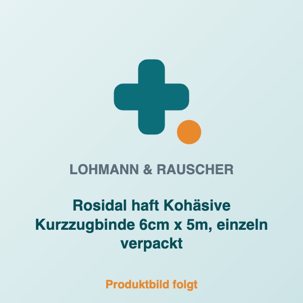 [LR-31973] Rosidal haft Kohäsive Kurzzugbinde 6cm x 5m, einzeln verpackt
