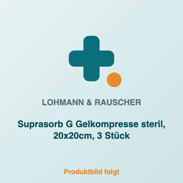[LR-33632] Suprasorb G Gelkompresse steril, 20x20cm, 3 Stück