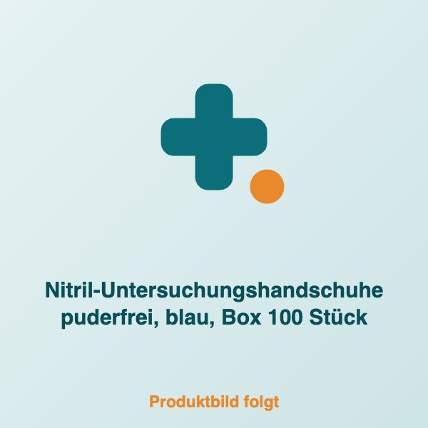 Nitril-Untersuchungshandschuhe puderfrei, blau, Box 100 Stück